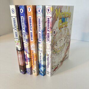 Lot of 5 Miracle Girls Manga Volumes 5-9 By Nami Akimoto English OOP *Excellent*
